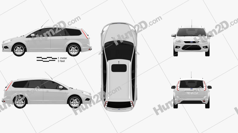 Ford Focus estate 2008 PNG Clipart