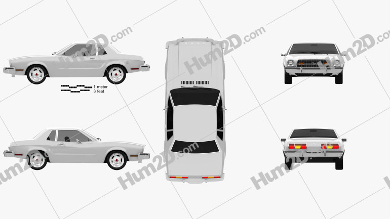 Ford Mustang coupe 1974 PNG Clipart
