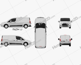 Ford Transit Connect 2014 clipart
