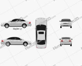 Ford Five Hundred 2007 car clipart