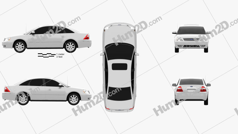 Ford Five Hundred 2007 Clipart Image