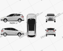 Ford C-MAX Energi 2012 car clipart