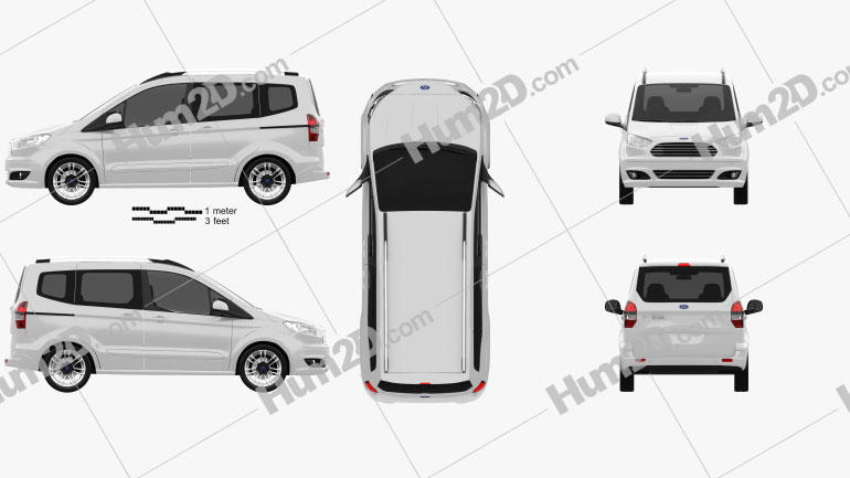 Ford Tourneo Courier 2013 clipart