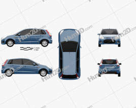Ford Figo (Ikon Hatch) 2012 car clipart