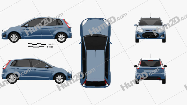 Ford Figo (Ikon Hatch) 2012 car clipart