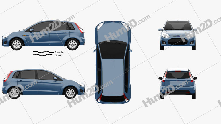 Ford Figo (Ikon Hatch) 2012 Blueprint