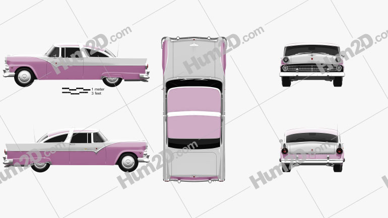 Ford Crown Victoria 1955 PNG Clipart