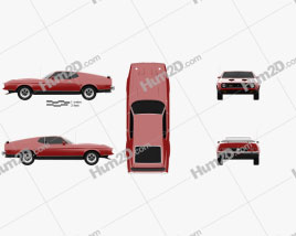 Ford Mustang Mach 1 1971 car clipart