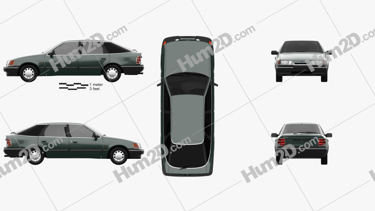 Ford Scorpio hatchback 1985 PNG Clipart