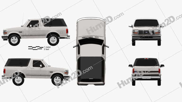 Ford Bronco 1992 PNG Clipart
