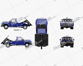 Ford Super Duty F-550 Tow Truck with HQ interior 2005 car clipart