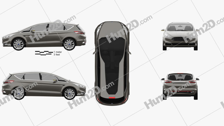 Ford S-Max 2013 PNG Clipart