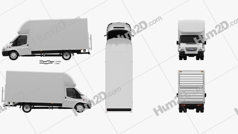 Ford Transit Luton Tailift Van 2012 PNG Clipart
