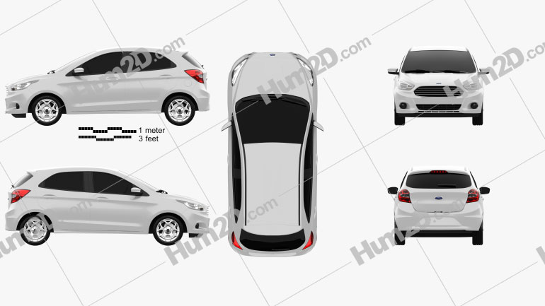 Ford Ka concept 2013 car clipart