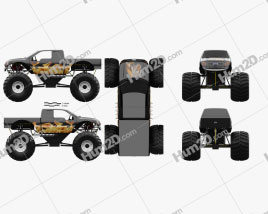 Ford F-150 Monster Truck 2012 car clipart