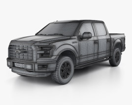 Ford F-150 Super Crew Cab XLT 2017 car clipart