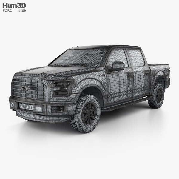 Ford F-150 Super Crew Cab XLT 2017 car clipart