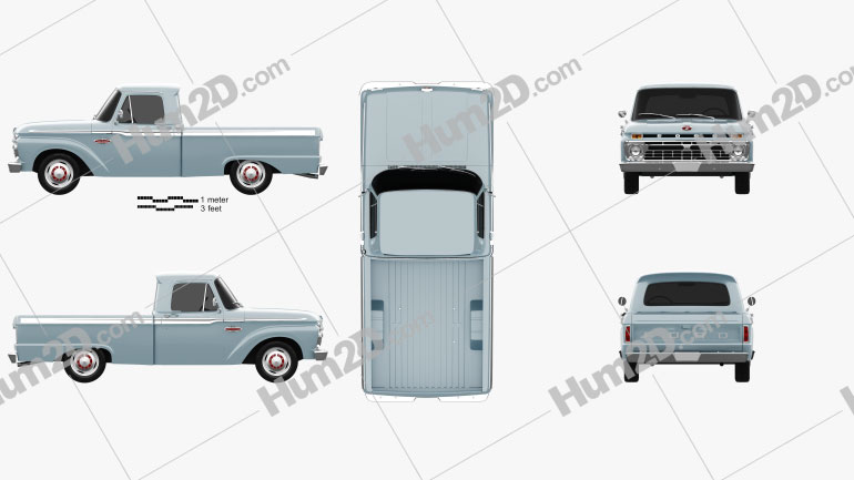 Ford F-100 1966 PNG Clipart