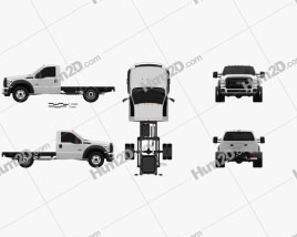 Ford F-550 Regular Cab Chassis 2010 clipart