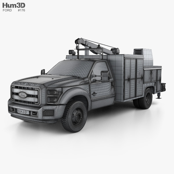 Ford F-550 Service Truck 2015 car clipart