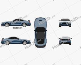 Ford Mustang (Mk6) Shelby GT350R 2015 car clipart
