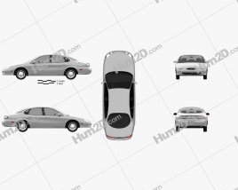 Ford Taurus 1996 car clipart