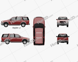 Ford Expedition 1998 car clipart