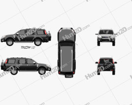 Ford Endeavour 2014 car clipart