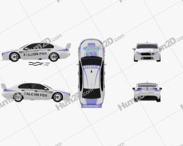 Ford Falcon (FG) V8 Supercars 2015 car clipart