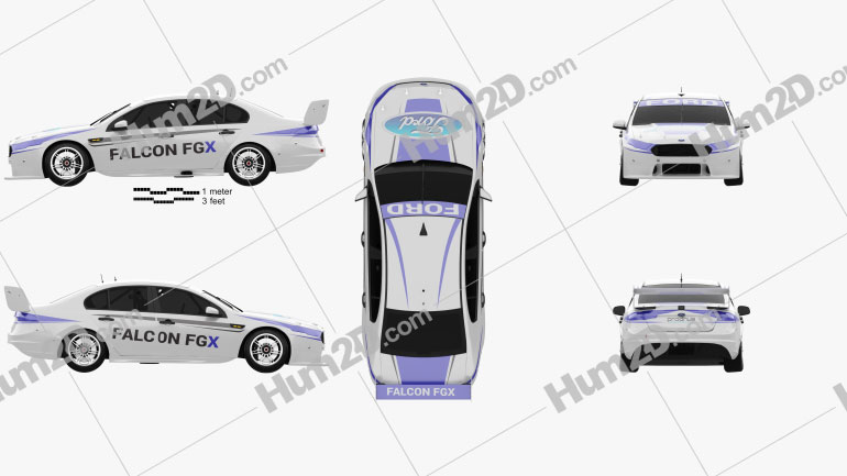 Ford Falcon (FG) V8 Supercars 2015 Blueprint