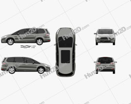 Ford Galaxy 2015 clipart