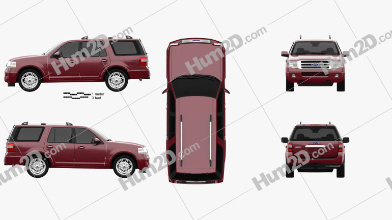 Ford Expedition Limited 2007 car clipart