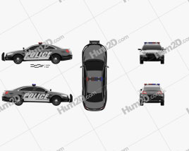 Ford Taurus Polizei Interceptor Sedan 2013 car clipart