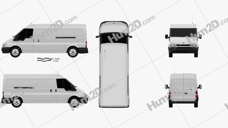 Ford Transit Panel Van 2000 PNG Clipart