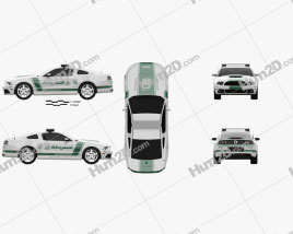 Ford Mustang Roush Stage 3 Police Dubai 2013 car clipart