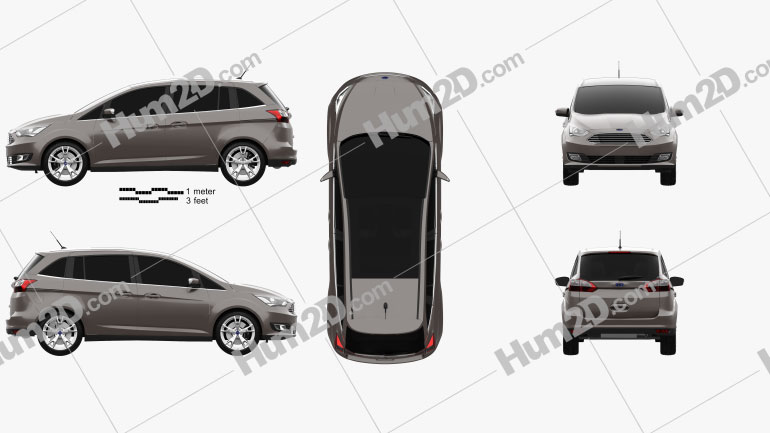 Ford Grand C-Max 2015 PNG Clipart