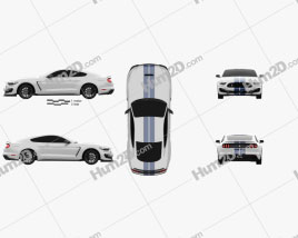 Ford Mustang Shelby GT350 2015 car clipart