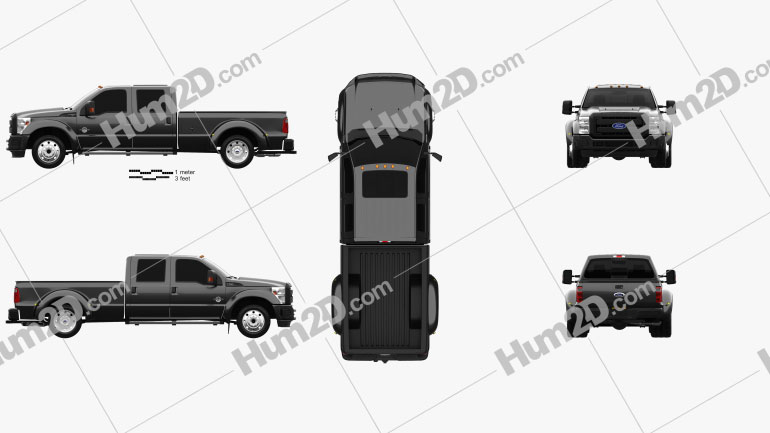 Ford F-450 Crew Cab XL 2015 PNG Clipart