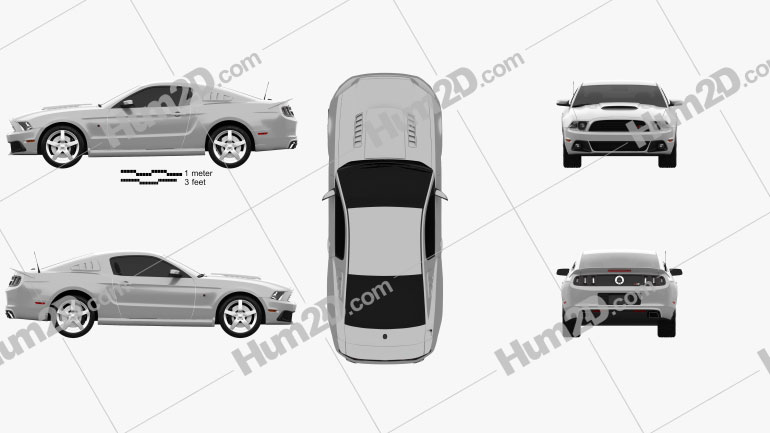 Ford Mustang Roush Stage 3 2013 car clipart