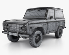 Ford Bronco 1975 car clipart