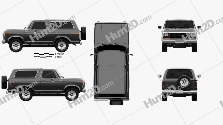 Ford Bronco 1978 PNG Clipart