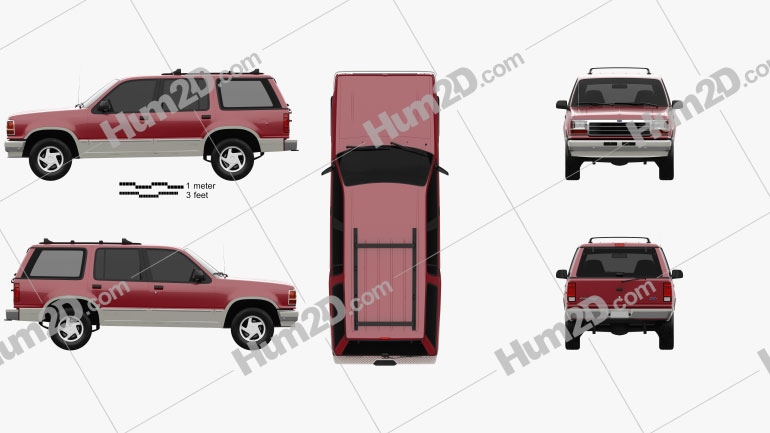 Ford Explorer 1990 PNG Clipart