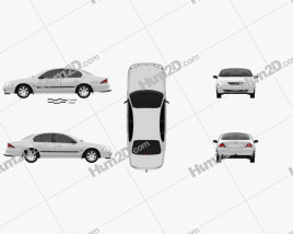 Ford Falcon Forte 2000 car clipart