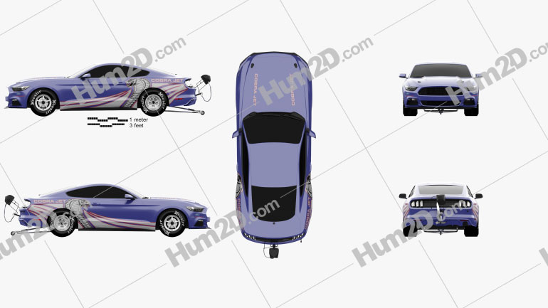 Ford Mustang Cobra Jet 2016 car clipart