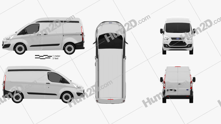 Ford Transit Custom Panel Van L1H2 2012 PNG Clipart