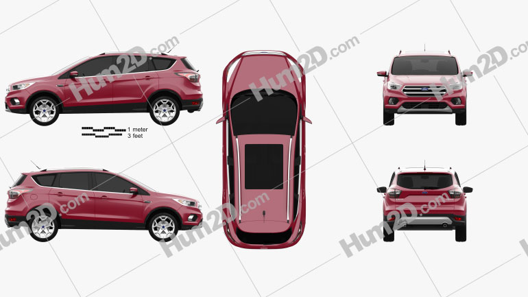 Ford Escape Titanium 2017 car clipart