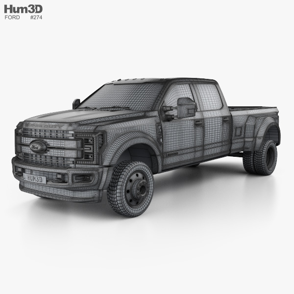 Ford F-450 Super Duty Super Crew Cab Platinum 2018 car clipart