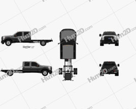 Ford F-550 Crew Cab Chassis 2010 clipart