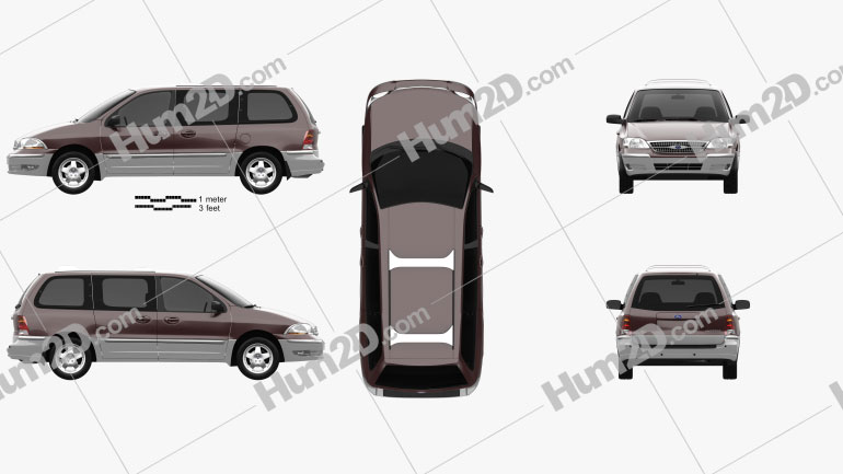 Ford Windstar 1999 clipart