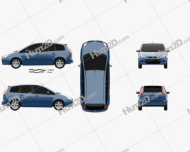 Ford C-Max 2007 car clipart